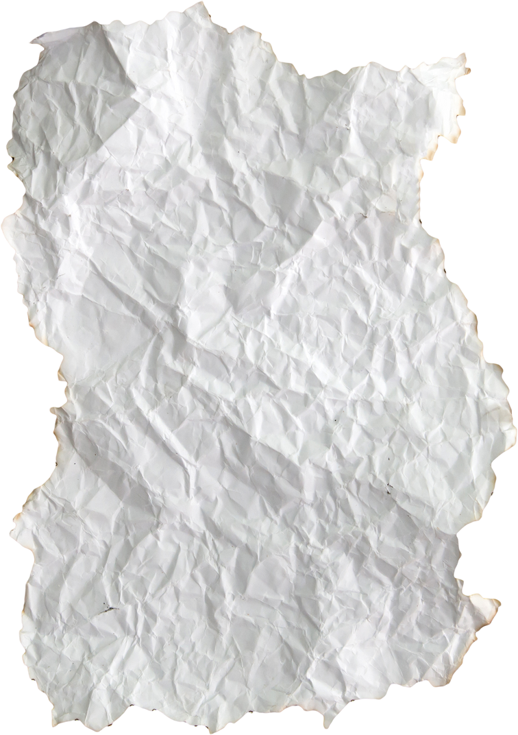 white crumpled  paper